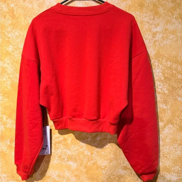 ALO bright red cropped sweatshirt - Picture 3 of 5